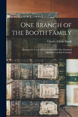 One Branch of the Booth Family: Showing the Lines of Connection With One Hundred Massachusetts Bay Colonists - Charles Edwin Booth - cover