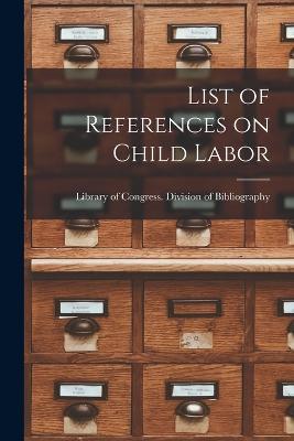 List of References on Child Labor - cover
