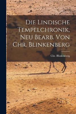 Die Lindische Tempelchronik, Neu Bearb. Von Chr. Blinkenberg - cover