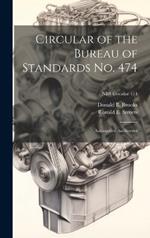 Circular of the Bureau of Standards No. 474: Automotive Antifreezes; NBS Circular 474
