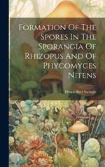 Formation Of The Spores In The Sporangia Of Rhizopus And Of Phycomyces Nitens
