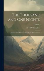 The Thousand and One Nights': Commonly Called the Arabian Nights' Entertainments; Volume 4