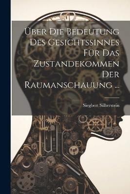 Über Die Bedeutung Des Gesichtssinnes Für Das Zustandekommen Der Raumanschauung ... - Siegbert Silberstein - cover