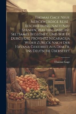 Thomas Gage Neue Merckwürdige Reise-Beschreibung Nach Neu Spanien, Was Ihm Daselbst Seltsames Begegnet, Und Wie Er Durch Die Provintz Nicaragua Wider Zurück Nach Der Havana Gekehret Aus Dem Fr. Ins Deutsche Übersetzt - Thomas Gage - cover