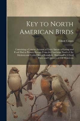 Key to North American Birds; Containing a Concise Account of Every Species of Living and Fossil Bird at Present Known From the Continent North of the Mexican and United States Boundary. Illustrated by 6 Steel Plates and Upwards of 250 Woodcuts - Elliott Coues - cover