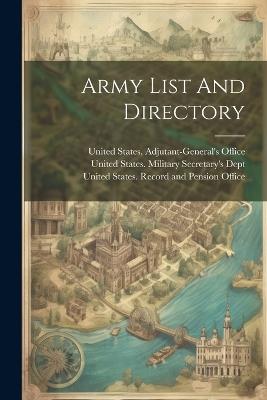 Army List And Directory - cover