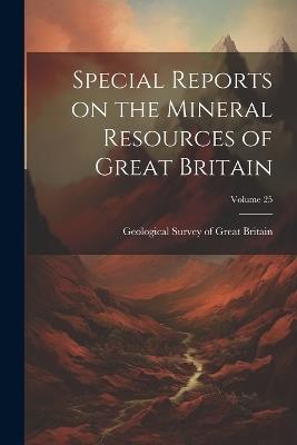 Special Reports on the Mineral Resources of Great Britain; Volume 25 - cover