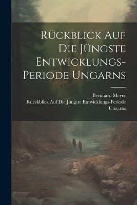 Rückblick auf die jüngste Entwicklungs-Periode Ungarns - Bernhard Meyer,Rueckblick Auf Die Jüngste Ent Ungarns - cover