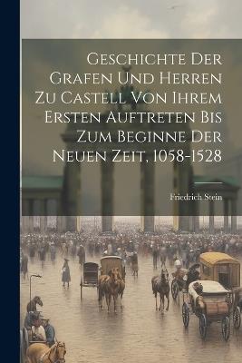 Geschichte Der Grafen Und Herren Zu Castell Von Ihrem Ersten Auftreten Bis Zum Beginne Der Neuen Zeit, 1058-1528 - Friedrich Stein - cover