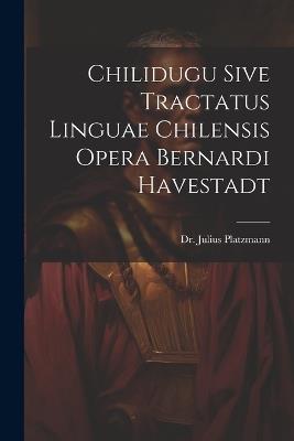 Chilidugu Sive Tractatus Linguae Chilensis Opera Bernardi Havestadt - Julius Platzmann - cover