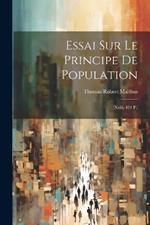 Essai Sur Le Principe De Population: (Xxiii, 424 P.)