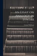 An Essay on Analogy in Syntax