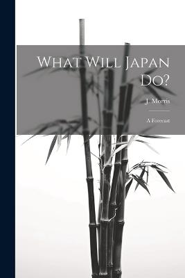 What Will Japan Do?: A Forecast - J Morris - cover