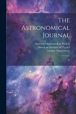 The Astronomical Journal: 27 - Dudley Observatory - cover