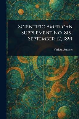 Scientific American Supplement No. 819, September 12, 1891 - Various - cover