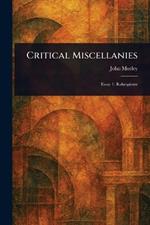 Critical Miscellanies
