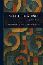A Letter to a Hindu