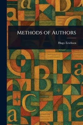 Methods of Authors - Hugo Erichsen - cover