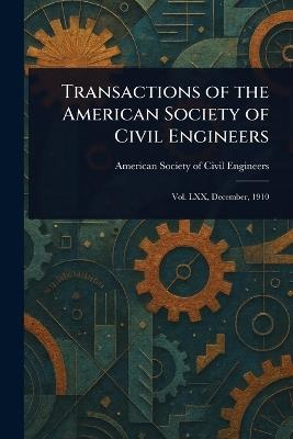 Transactions of the American Society of Civil Engineers - American Society of Civil Engineers - cover
