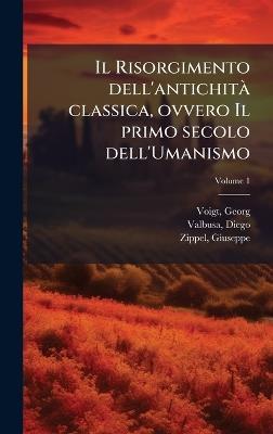 Il Risorgimento dell'antichitÃ classica, ovvero Il primo secolo dell'Umanismo - Voigt Georg 1827-1891,Valbusa Diego,Giuseppe Zippel - cover