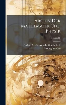 Archiv Der Mathematik Und Physik - cover