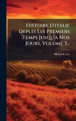 Histoire D'italie Depuis Les Premiers Temps Jusqu'a Nos Jours, Volume 3... - Heinrich Leo - cover
