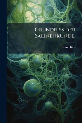 Grundriss der Salinenkunde. - Bruno Kerl - cover