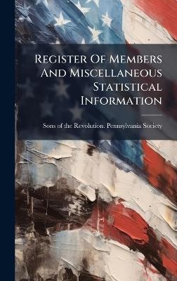 Register Of Members And Miscellaneous Statistical Information - cover