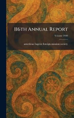 116th Annual Report - cover