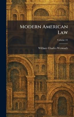 Modern American Law - William Charles Wermuth - cover