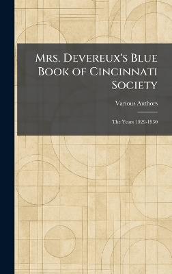 Mrs. Devereux's Blue Book of Cincinnati Society: The Years 1929-1930 - cover