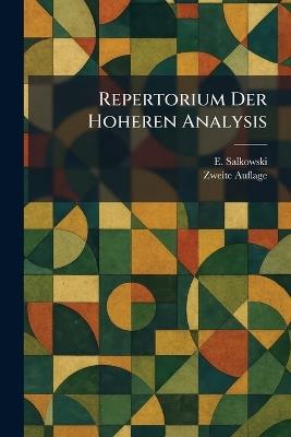 Repertorium Der Hoheren Analysis - E Salkowski - cover