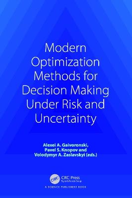 Modern Optimization Methods for Decision Making Under Risk and Uncertainty - cover