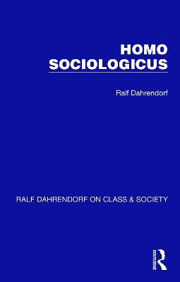 Homo Sociologicus - Ralf Dahrendorf - cover