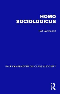 Homo Sociologicus - Ralf Dahrendorf - cover