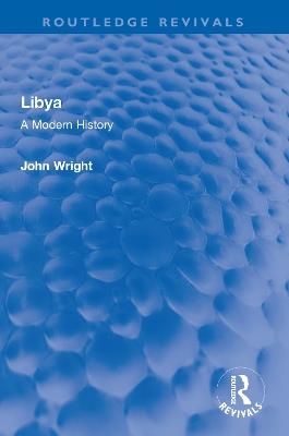 Libya: A Modern History - John Wright - cover