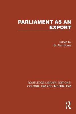 Parliament as an Export - cover