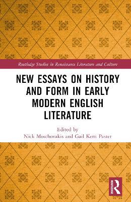 New Essays on History and Form in Early Modern English Literature - cover