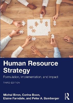 Human Resource Strategy: Formulation, Implementation, and Impact - Michal Biron,Corine Boon,Elaine Farndale - cover