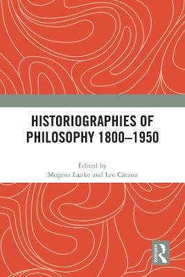 Historiographies of Philosophy 1800–1950 - cover