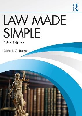 Law Made Simple - David L. A. Barker - cover