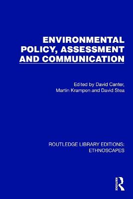 Environmental Policy, Assessment and Communication - cover