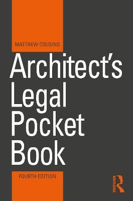Architect's Legal Pocket Book - Matthew Cousins - cover
