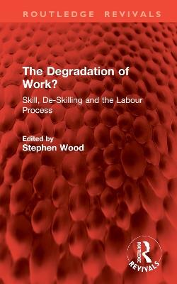 The Degradation of Work?: Skill, De-Skilling and the Labour Process - cover