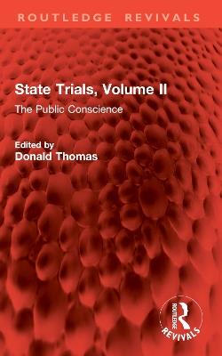 State Trials, Volume II: The Public Conscience - cover