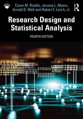 Research Design and Statistical Analysis - Caren M. Rotello,Jerome L. Myers,Arnold D. Well - cover