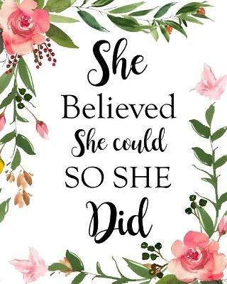 She Believed She Could So She Did: Adult Budget Planner, Budget Planner Book, Daily Planner Book - Paperland - cover