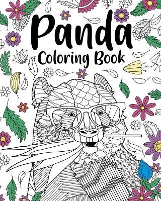Panda Coloring Book: Coloring Books for Adults, Gifts for Panda Lovers, Floral Mandala Coloring - Paperland - cover