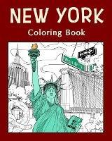 New York Coloring Book: Painting on USA States Landmarks and Iconic, Funny Stress Relief Pictures - Paperland - cover