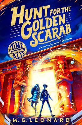 Hunt for the Golden Scarab - M. G. Leonard - cover